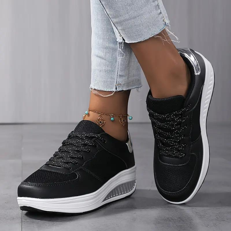 WW | Sneakers, Bequem, Schnürsenkel, Frauenschuhe, Mesh-Sneakers