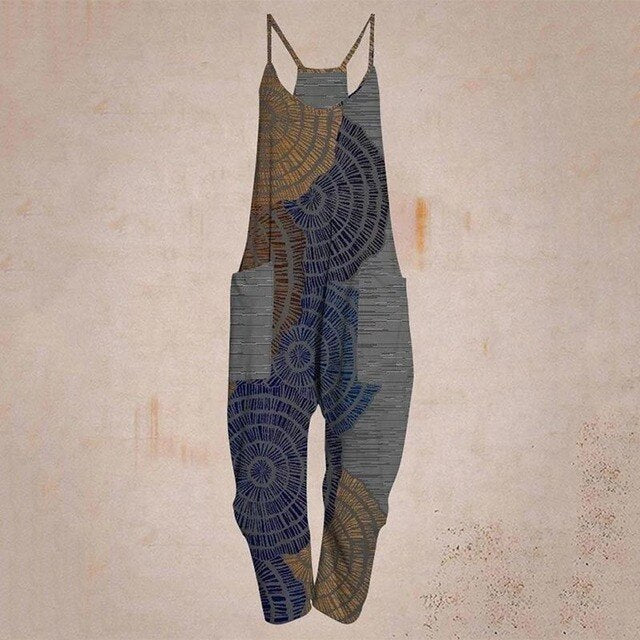 WW - Geometrischer Träger Jumpsuit