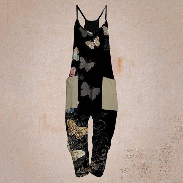 WW - Geometrischer Träger Jumpsuit