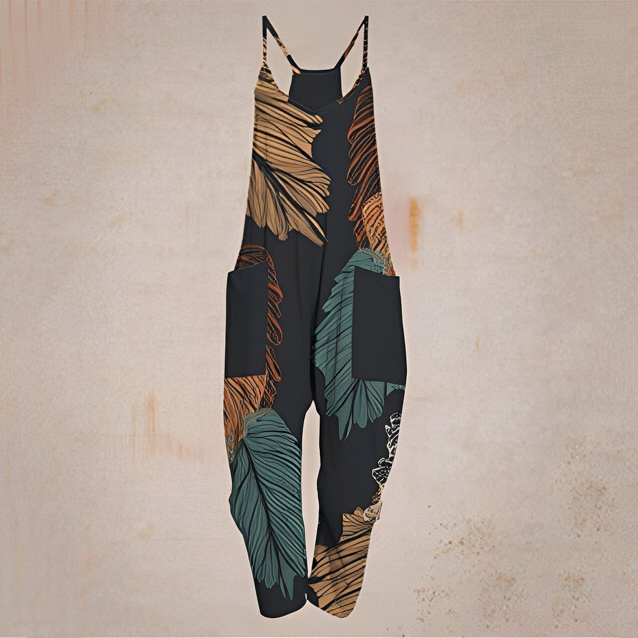 WW - Geometrischer Träger Jumpsuit