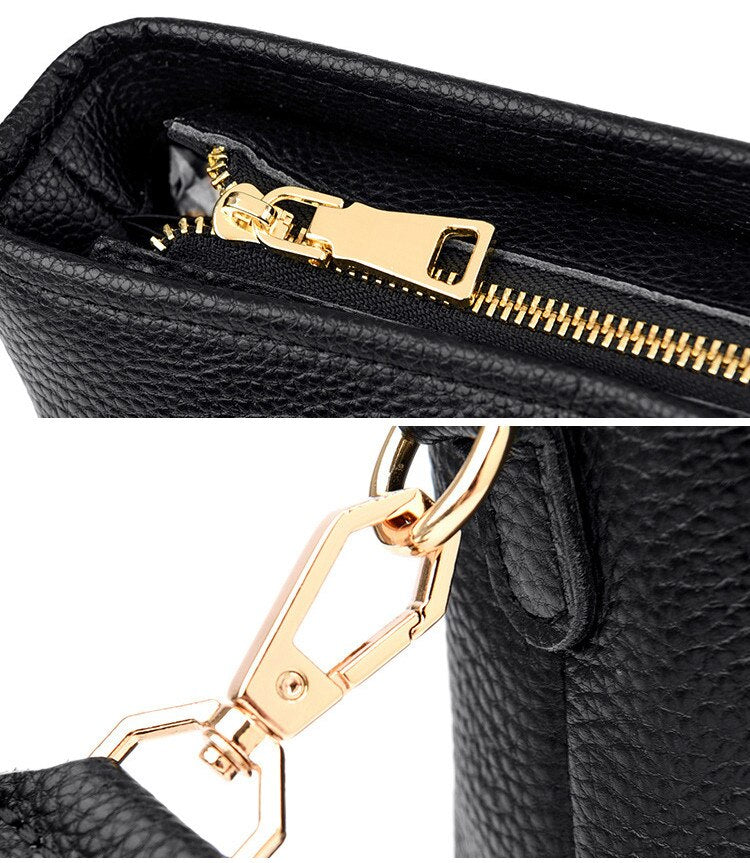 W&W Mode | Minimalistische Leder Umhängetasche für Frauen