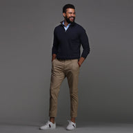 WW | Kleid-Polo mit Steifem Kragen
