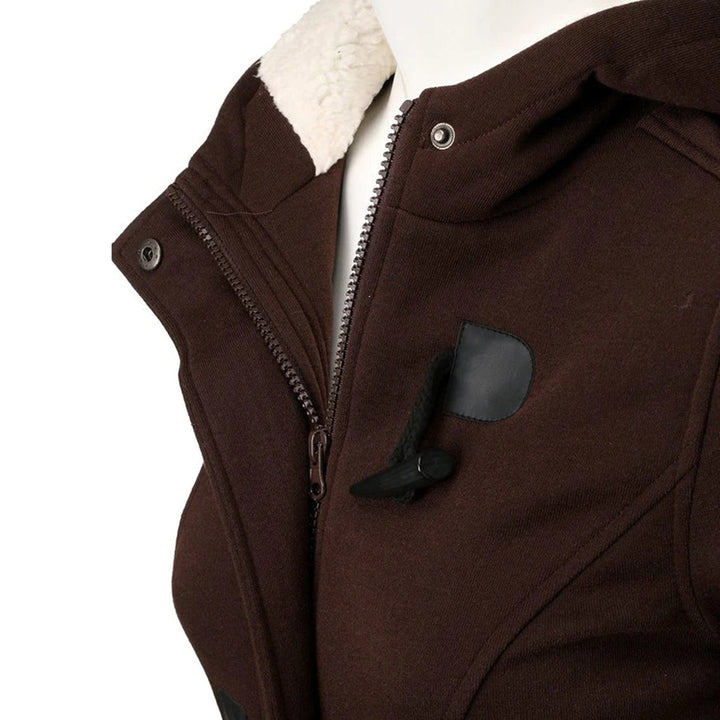 W&W Mode | Beliebte warme Winterjacke mit Kapuze für Damen - Bequeme Winterjacke