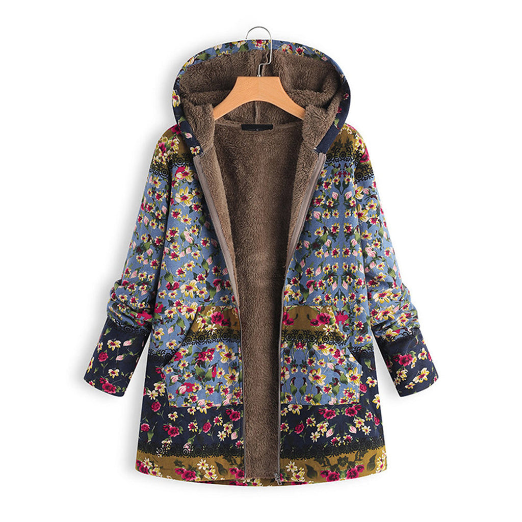 WW | Blumenpracht Jacke - Elegante Damenjacke mit Blumenmuster