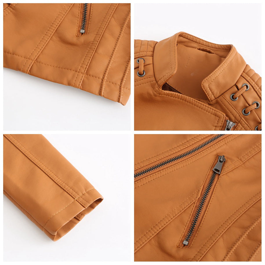 WW - modische Lederjacke in Premium-Qualität
