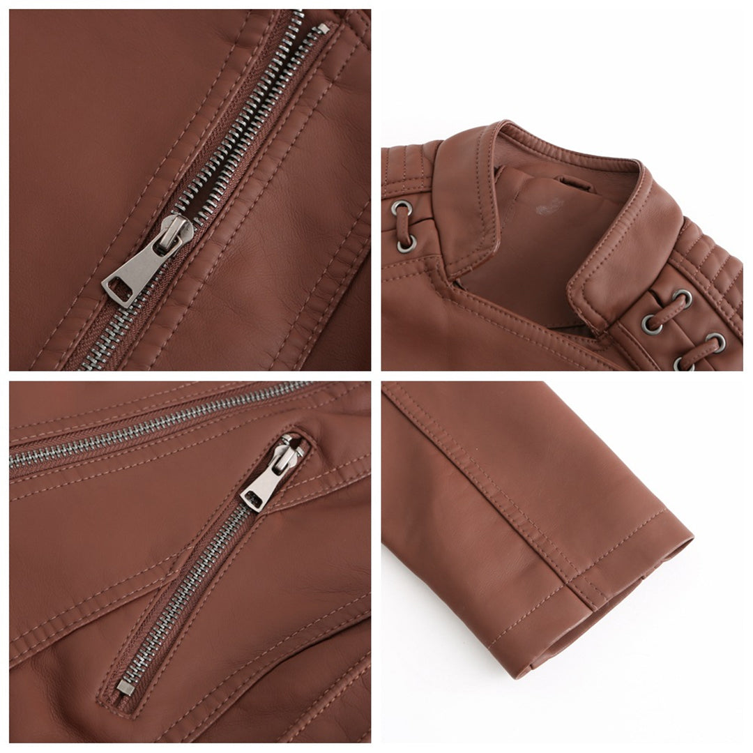 W&W Mode - modische Lederjacke in Premium-Qualität