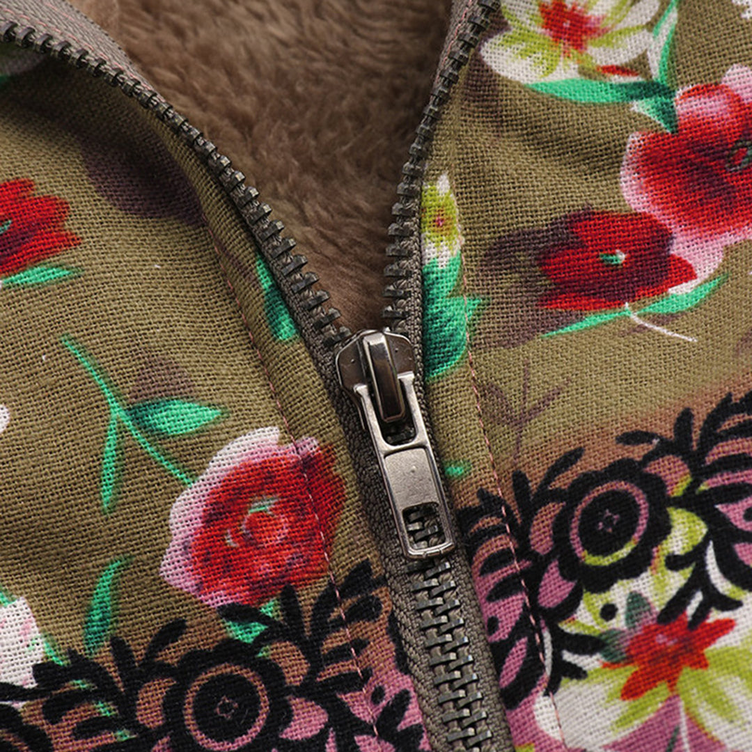 W&W Mode | Blumenpracht Jacke - Elegante Damenjacke mit Blumenmuster