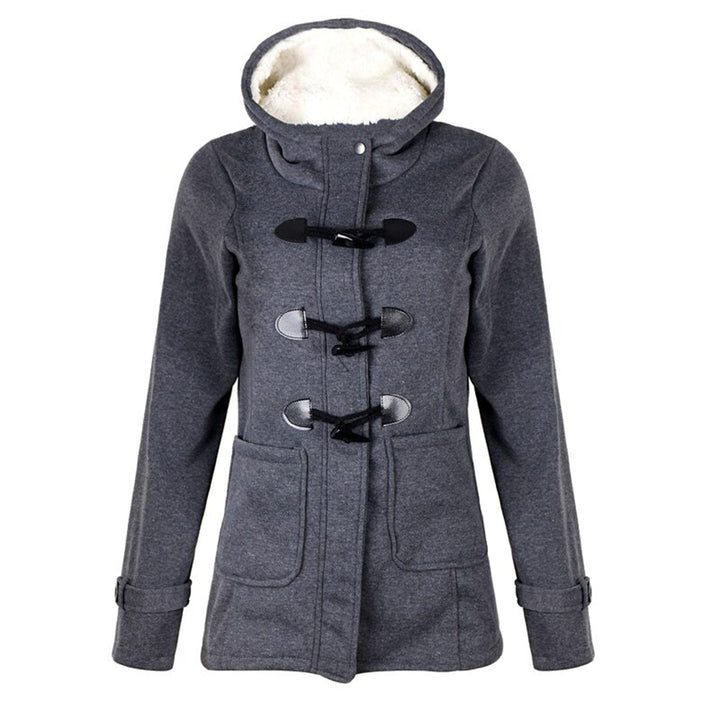 W&W Mode | Beliebte warme Winterjacke mit Kapuze für Damen - Bequeme Winterjacke