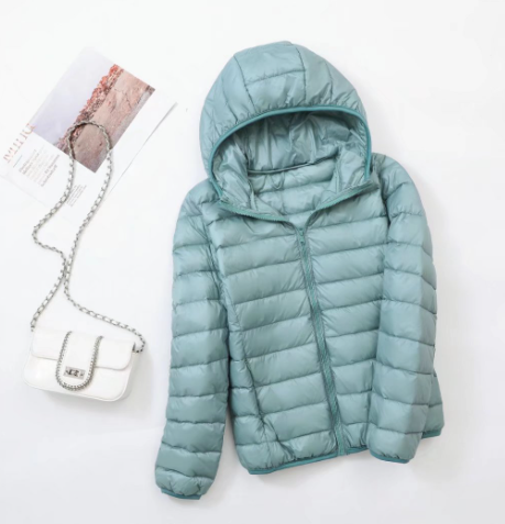W&W Mode | Leichte Daunenjacke mit Kapuze für Frauen