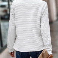 WW | Lange Ärmel Lockere Passform Half Zip Sweater Damenbekleidung