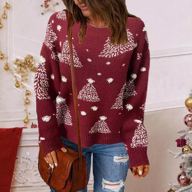 W&W Mode | Weihnachten Lässiger Strickpullover