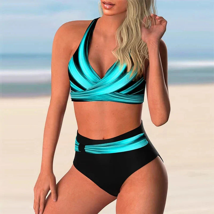 W&W Mode | Push up Halter Bikini Satz Mit Hoher Taille Für Damen