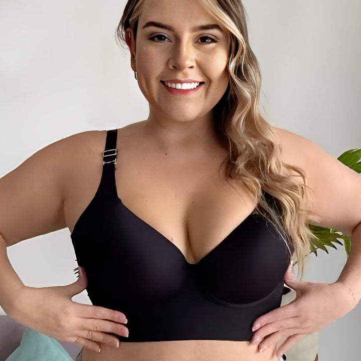 Damen-Push-up-BH mit glättendem Rückenteil