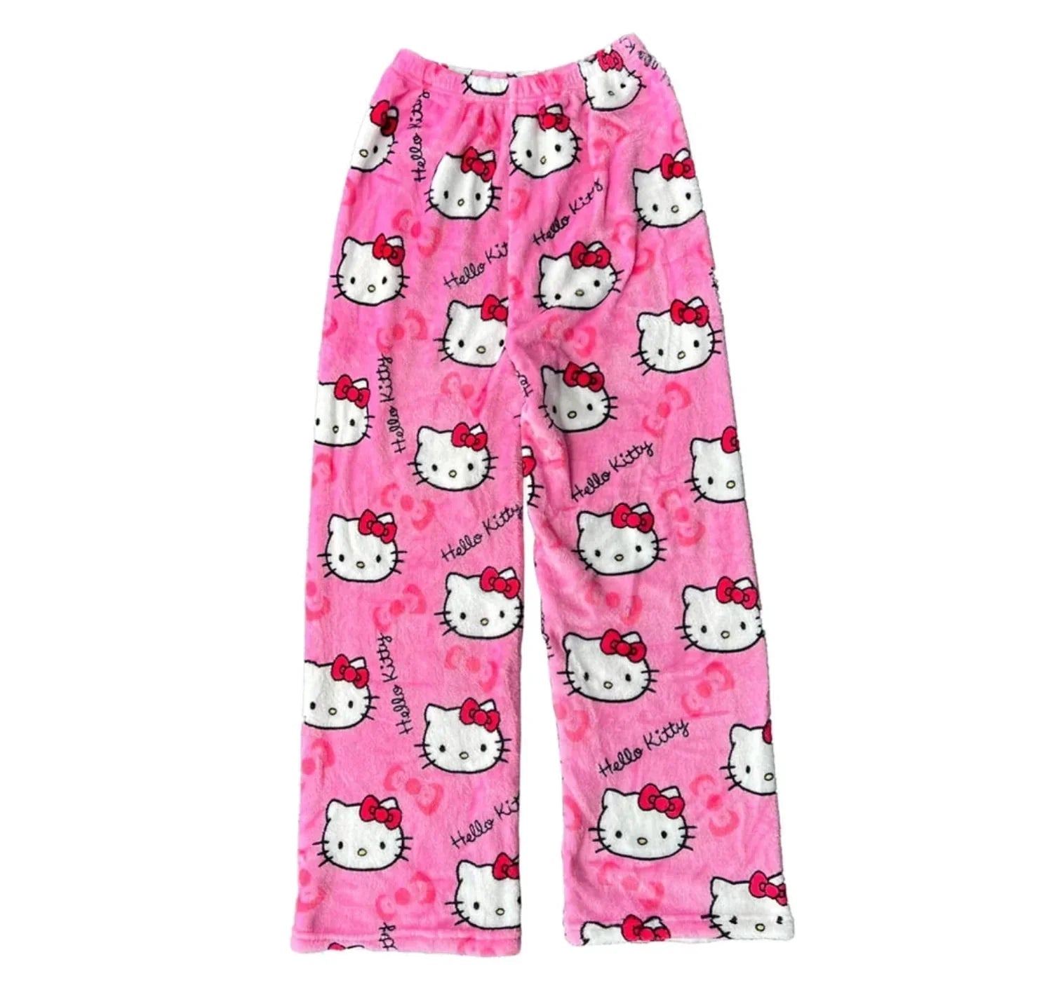 WW | Gemütlicher Katzenmuster Flauschiger Pj Hose Fleece