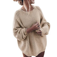 WW - Damen Boho Grobstrickpullover