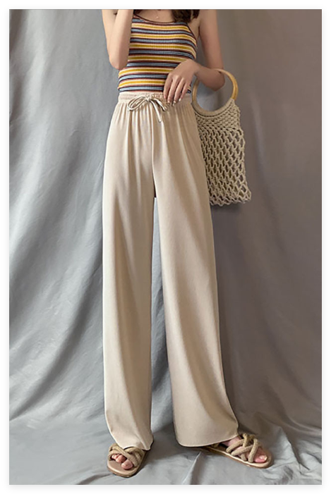 Damen weite Sweathose mit verstellbarem Bund und praktischen Taschen WW