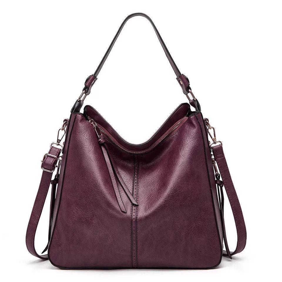 WW | Leder Tasche Mit Großer Kapazität Und Seitenfächern
