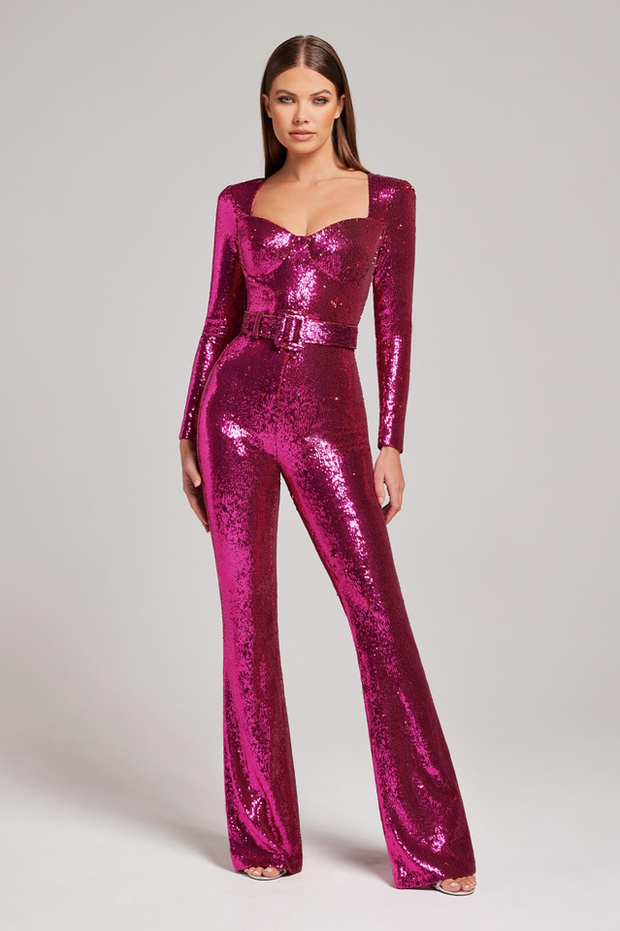 WW | Pailletten-Jumpsuit Für Damen Mit Glitzer-Effekt Und Elegantem Schnitt