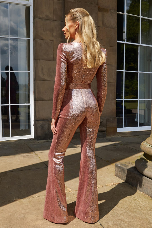 WW | Pailletten-Jumpsuit Für Damen Mit Glitzer-Effekt Und Elegantem Schnitt