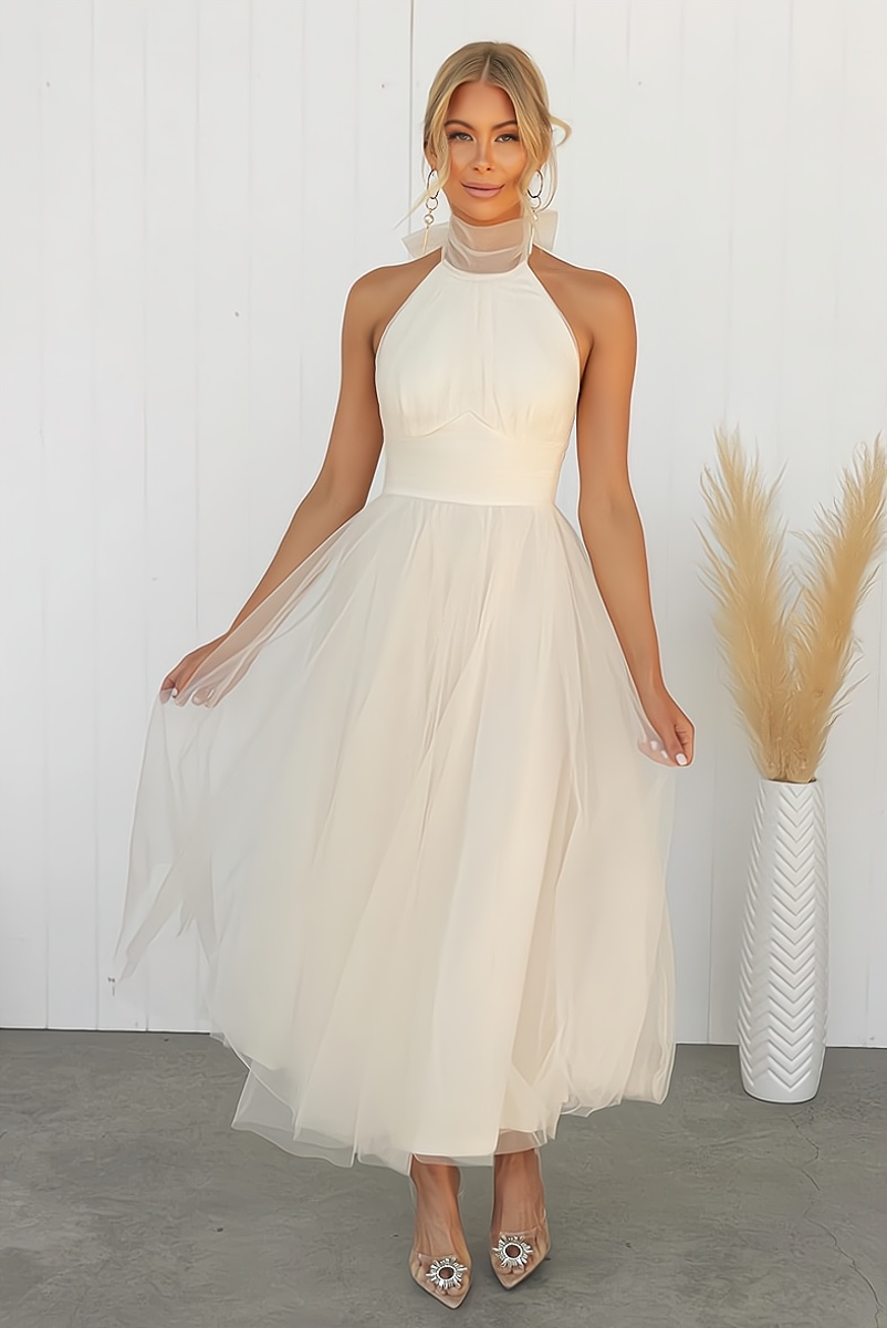 W&W Mode | Stilvolles Ärmelloses Partykleid - Perfekt für einen Raffinierten Abendlook
