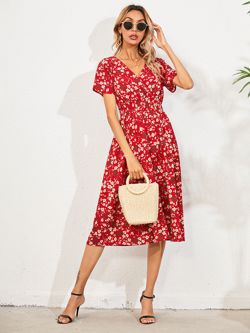 W&W Mode | Damen Kleid mit Blumenmuster
