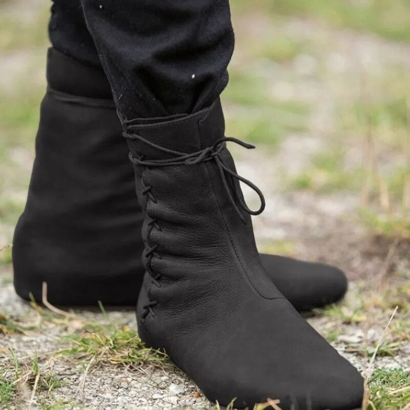 W&W Mode | Mittelalterliche Lederstiefel Für Männer