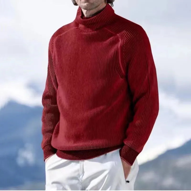 Wolff - Dicker lässiger Herrenstrickpullover