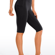 WW | Knie Länge Taschen Capri Leggings 13''