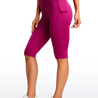 WW | Knie Länge Taschen Capri Leggings 13''