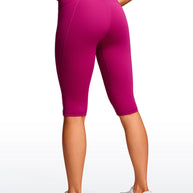 WW | Knie Länge Taschen Capri Leggings 13''