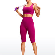 WW | Knie Länge Taschen Capri Leggings 13''