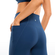 WW | Knie Länge Taschen Capri Leggings 13''