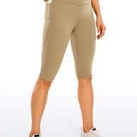 WW | Knie Länge Taschen Capri Leggings 13''