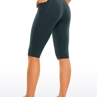 WW | Knie Länge Taschen Capri Leggings 13''