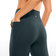 WW | Knie Länge Taschen Capri Leggings 13''