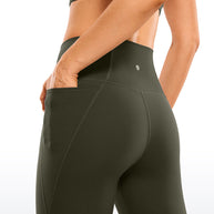 WW | Knie Länge Taschen Capri Leggings 13''