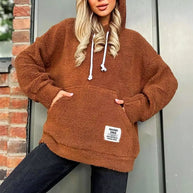 WW | Moderner Damen-Hoodie mit Plüsch