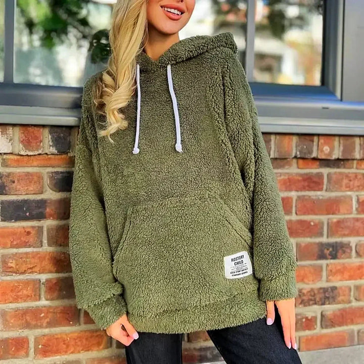 W&W Mode | Moderner Damen-Hoodie mit Plüsch