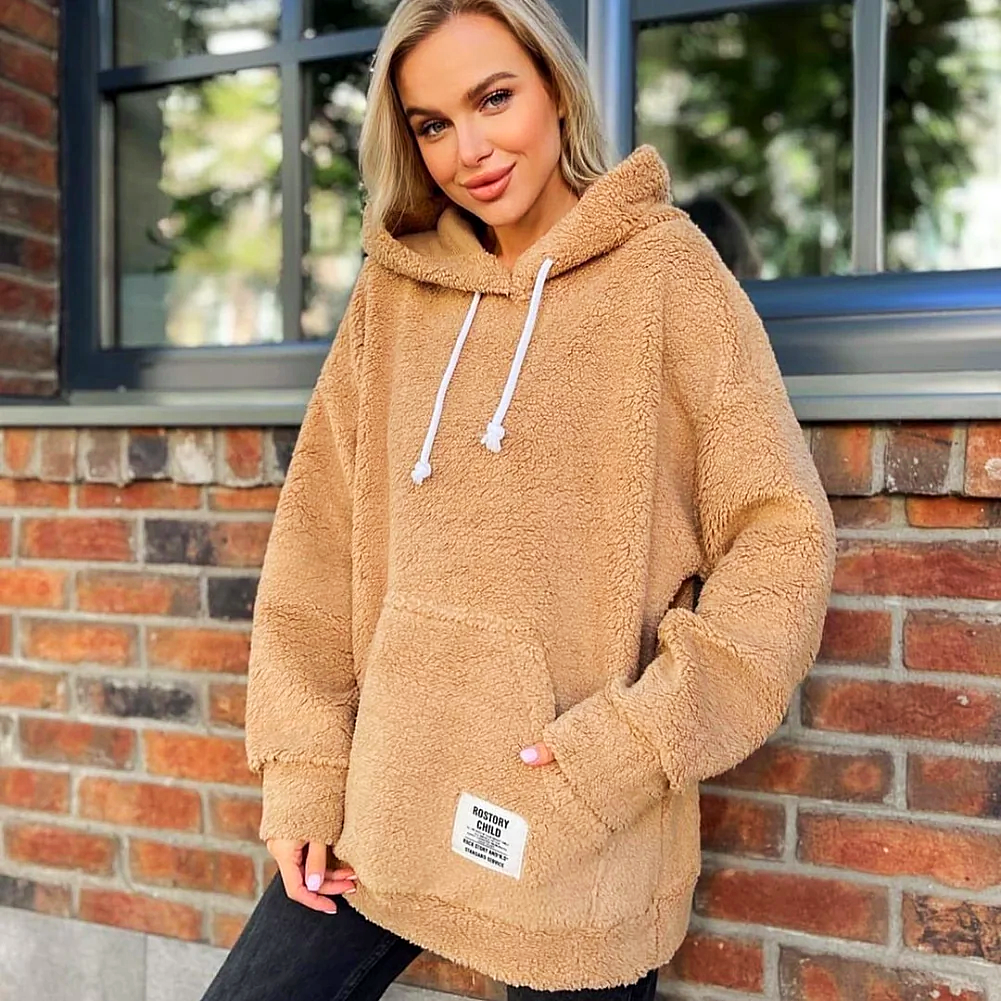 WOLFF | Moderner Damen-Hoodie mit Plüsch