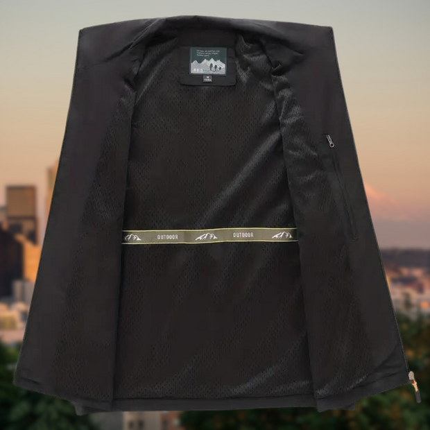 WW | Herren Multi Reißverschlusstaschen Weste