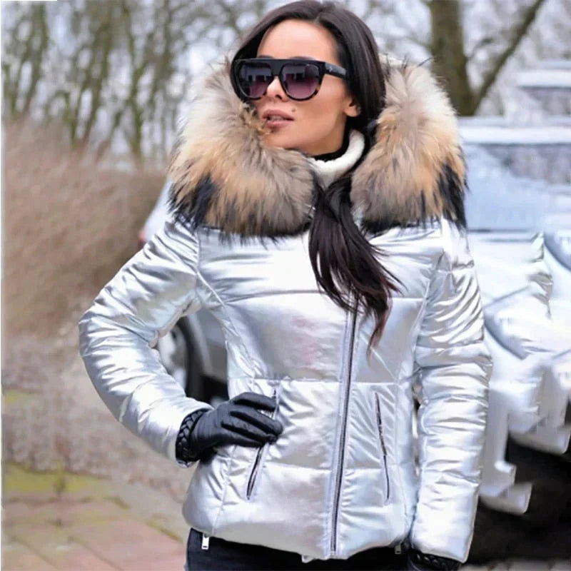WW - Winterjacke Mit Kapuze Aus Pelz