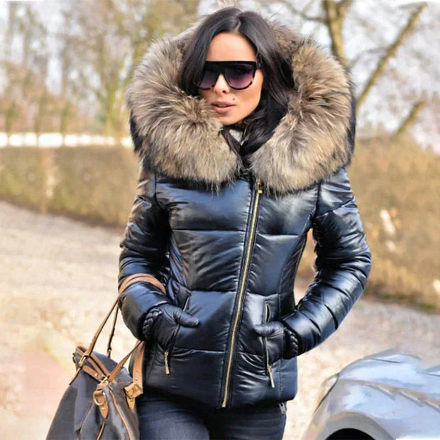 WW - Winterjacke Mit Kapuze Aus Pelz