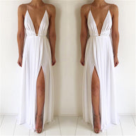 WW | Boho-Kleid Weiß mit Rückenausschnitt