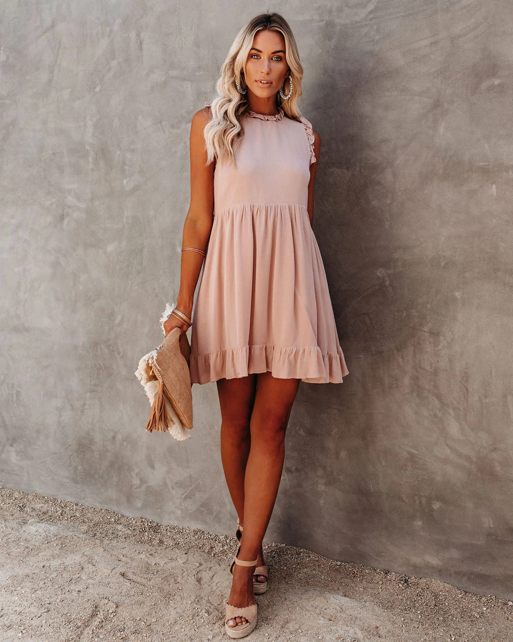 WW | Boho Hippie Kleid Blau