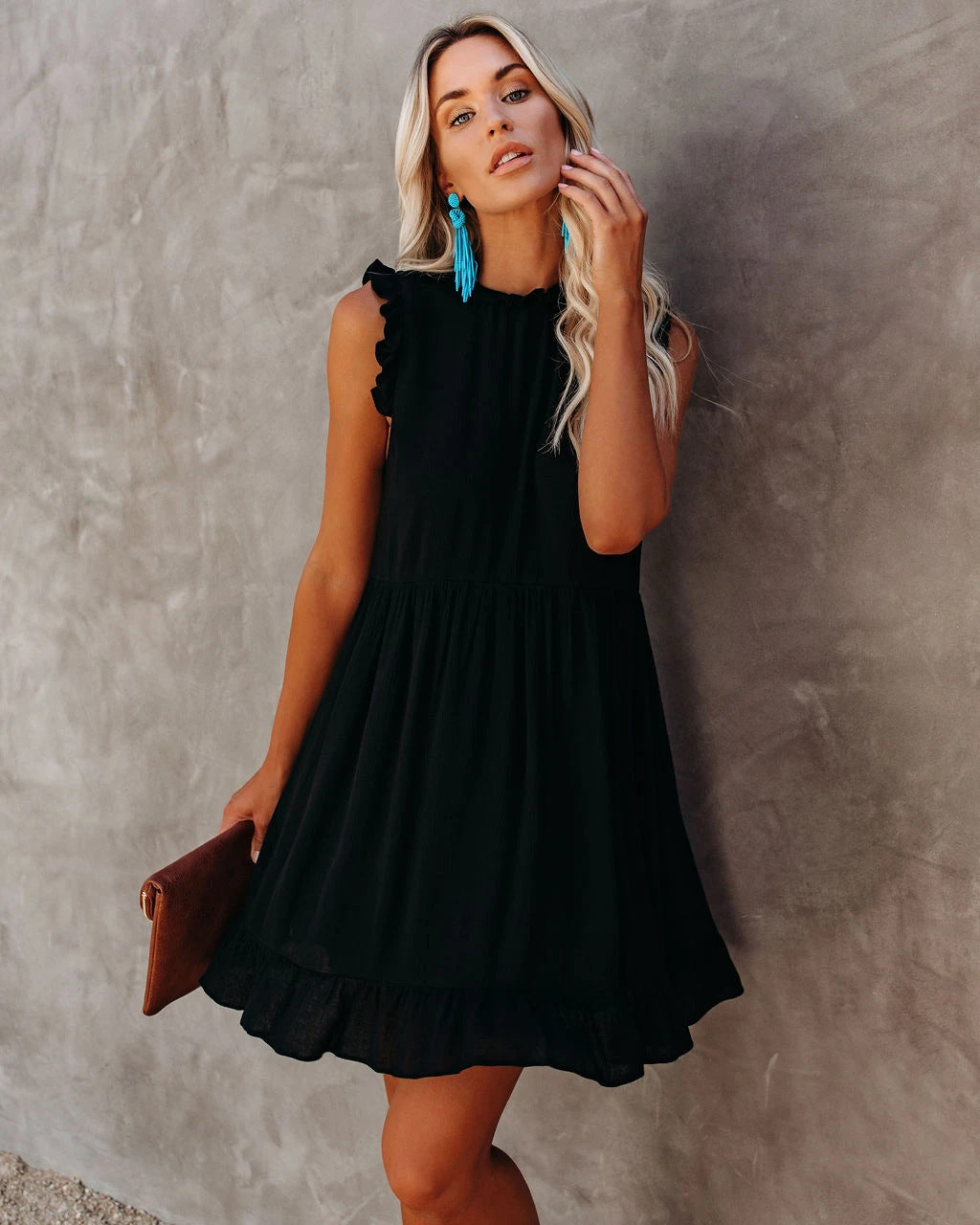 WW | Boho Hippie Kleid Blau