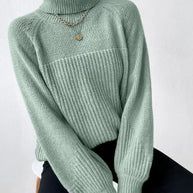WW | Legere Herbst Warme Strickrollkragenpullover für Frauen