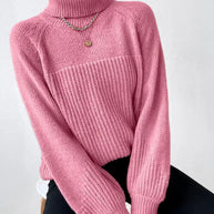 WW | Legere Herbst Warme Strickrollkragenpullover für Frauen