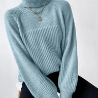 WW | Legere Herbst Warme Strickrollkragenpullover für Frauen