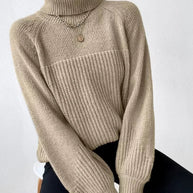 WW | Legere Herbst Warme Strickrollkragenpullover für Frauen