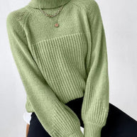 WW | Legere Herbst Warme Strickrollkragenpullover für Frauen